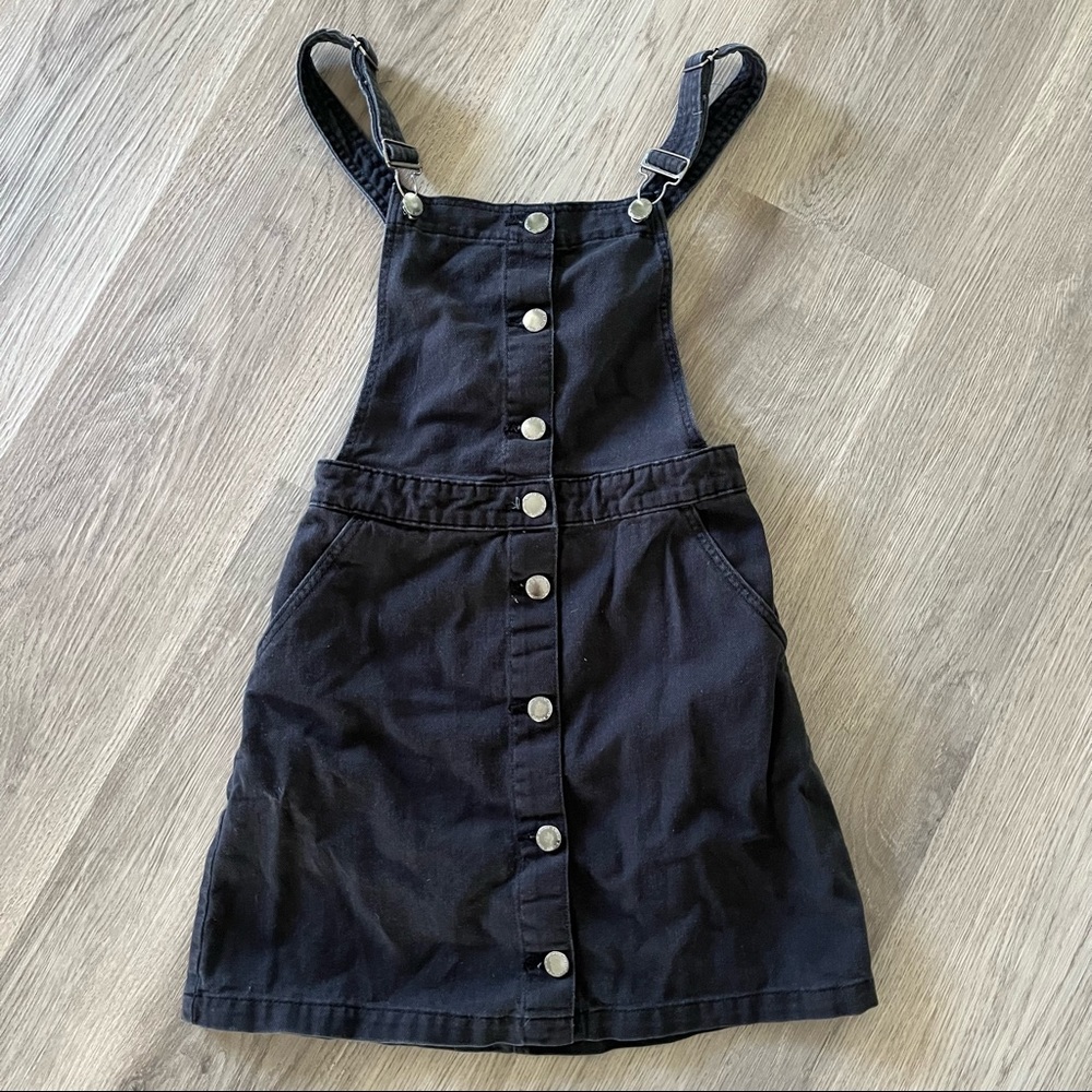 H&M Divided Black Overall Mini Skirt size 2